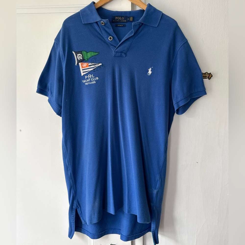Ralph Lauren Blue Polo with Nautical Accents